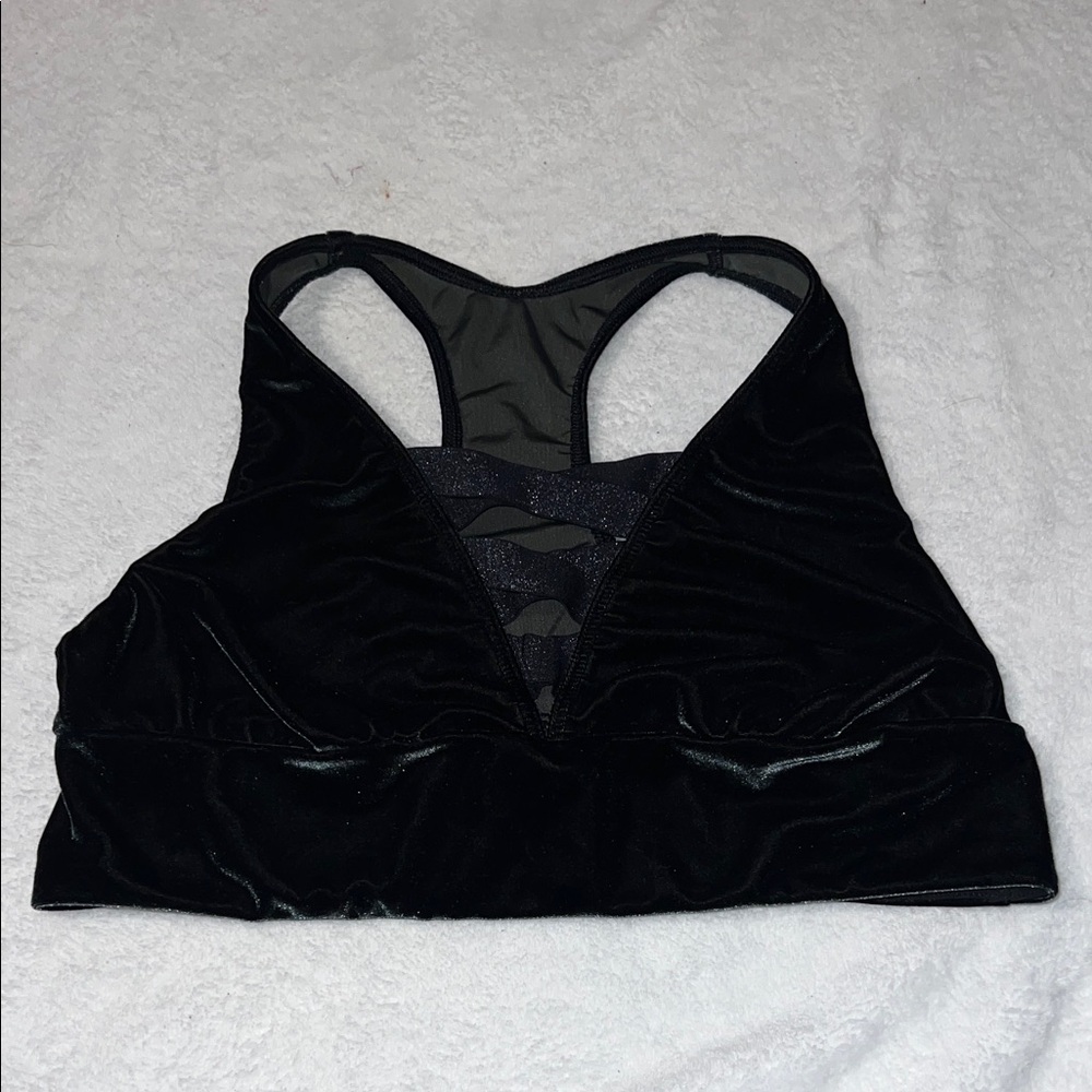 Victoria sport crushed velvet sports bra